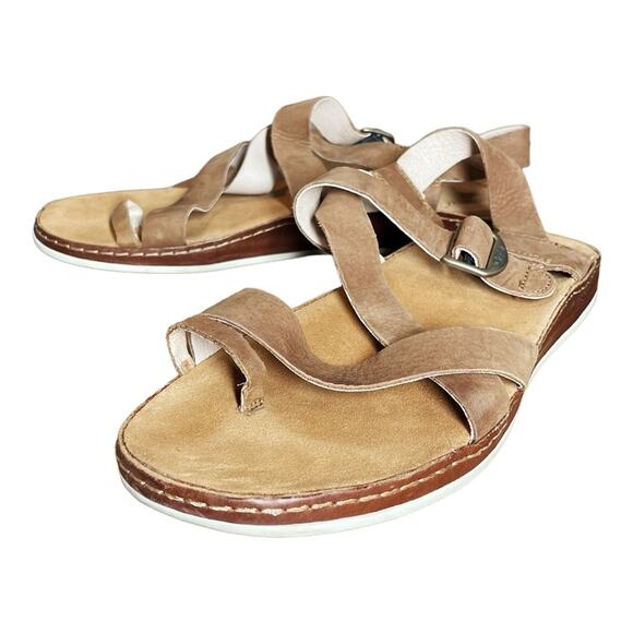 Chaco Women's Toffee Brown Comfort Buckle Wayfarer Loop Sandals - 11 - Picture 4 of 11